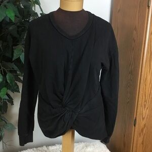 Sincerely Jules Small black sweatshirt with scrunched front